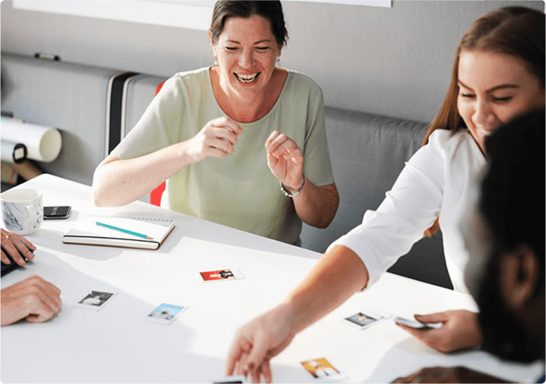 Team planning project content, features and design